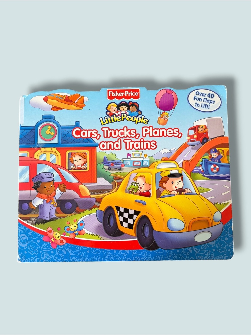 Fisher-Price Little People Yellow Cars, Trucks, Planes & Trains Lift the Flap
